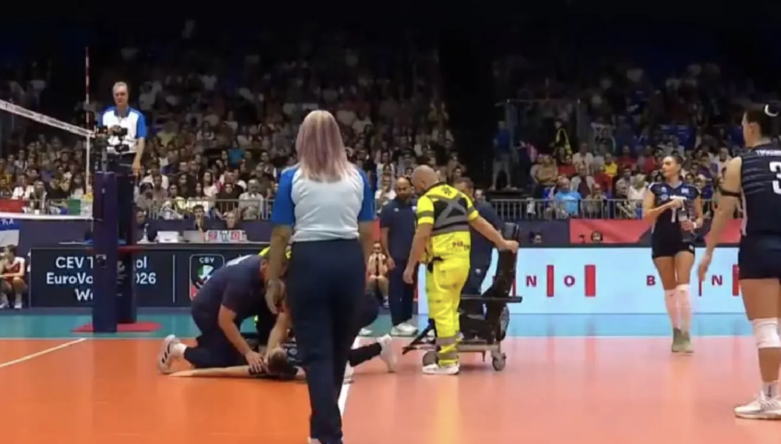Vreselijke gebeurtenis tijdens EK Volleybal